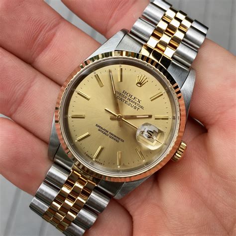 rolex datejust 16233 two tone|rolex datejust 16233 preis.